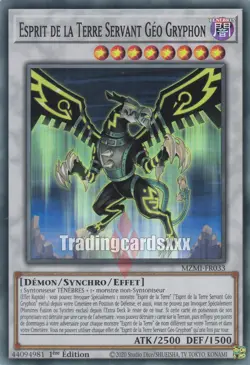 Yu-Gi-Oh! Esprit de la Terre Servant Geo Gryphon : SR MZMI-FR033 - Image 1