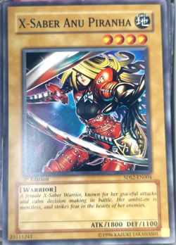 Yugioh 5DS2-EN004 X-Saber Anu Piranha Card Game 1st Ed. TCG CCG - Image 1