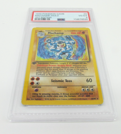 1999 Pokemon Machamp Holo #8 1st Edition PSA 4 Graded WOTC Vintage Card - Image 1