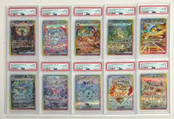 PSA 10 COMPLETE SET OF 10 CARD UMBREON EEVEE SYLVEON TERASTAL FESTIVAL SAR - Image 1