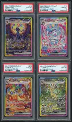 PSA 10 COMPLETE SET OF 10 CARD UMBREON EEVEE SYLVEON TERASTAL FESTIVAL SAR - Image 3