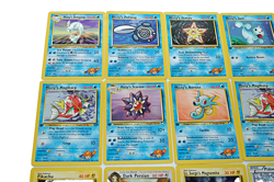 24 Assorted Pokemon Cards Lot 20 First Editions Vintage 3 Halo 1 Trainer English - Image 2