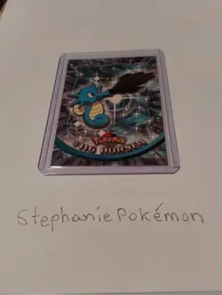 Pokemon Topps 1999 #116 Horsea Blue Logo Mint Pack Fresh Single Card - Image 1