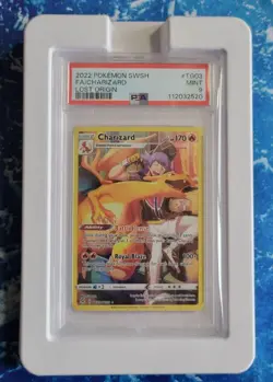 FA Charizard #TG03 PSA 9 English Pokemon Lost Origin Card - Image 1