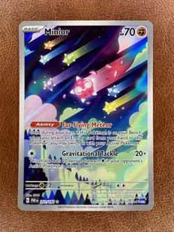 Pokemon TCG Minior Card 201/182 Paradox Rift Holo Illustration Rare NM Condition - Image 1