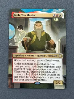 Iroh, Tea Master MTG Avatar The Last Airbender Hand Painted Extended Altered Art - Image 1