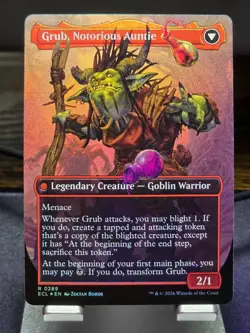 MTG - Grub, Storied Matriarch (0289) Rare (Borderless FOIL) - Lorwyn Eclipsed - Image 2