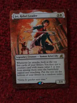 Jet, Rebel Leader MTG Avatar: The Last Airbender Hand Painted Full Altered Art v - Image 2