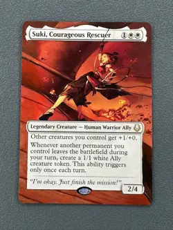 Suki, Courageous Rescuer MTG Avatar: The Last Airbender Hand Painted Altered Art - Image 1