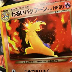 Dark Typhlosion Holo Neo Destiny Japanese Vintage Old Back Pocket Monster Great - Image 3