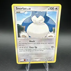 2007 Pokemon, Diamond & Pearl , #37/130 Snorlax, Rare - Image 1