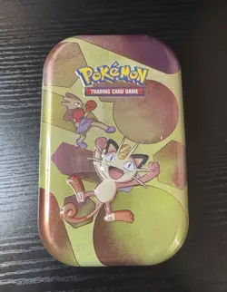 FACTORY SEALED Pokemon TCG Scarlet & Violet 151 Mini Tin - Meowth - Image 1