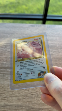 Pokemon 1st Edition Koga's Ditto 10/132 Gym Challenge Holo TCG Card (not PSA) - Image 2