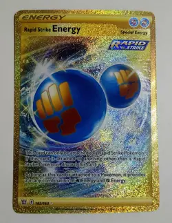 Rapid Strike Energy - #182/163 - Pokemon Battle Styles Sword & Shield Secret LP - Image 1