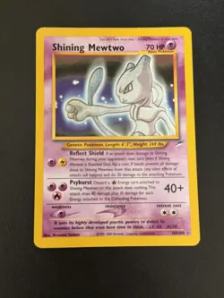 SHINING MEWTWO 2002 POKEMON NEO DESTINY TRIPLE RARE HOLO 109/105 - Image 3