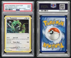 Rayquaza Holo Pokemon Sword & Shield Black Star Promo PSA 9 MINT - Image 3