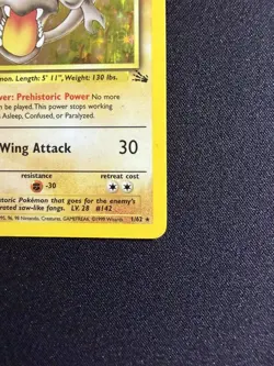 Aerodactyl 1/62 Rare Fossil Holo 1st Edition Pokemon - HP Condition - Image 4