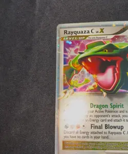 Pokemon TCG - Rayquaza C LV.X DP47 Diamond and Pearl Holo - Lightly Played - Image 2