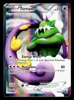 Tornadus 98/98 Rare Ultra Emerging Powers Pokemon MP - Image 1
