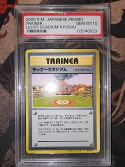 2000 POKEMON JPN TRAINER PROMO LUCKY STADIUM KYUSHU PSA 10 (POP 34) - Image 1