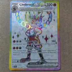 Cinderace ex 157/142 - SV07 Stellar Crown - Holo Ultra Rare - NM Pokemon TCG - Image 1