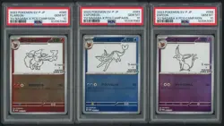 PSA 10 SET OF 9 YU NAGABA UMBREON EEVEE SYLVEON JAPANESE PROMO POKEMON SVP - Image 5