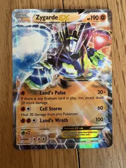 Zygarde EX Ultra Rare Holo XY - Fates Collide 54/124 HP Pokemon TCG - Image 1
