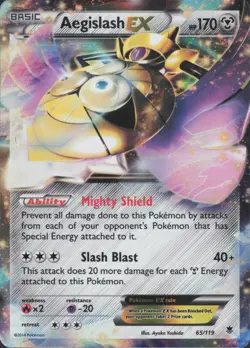 Pokemon TCG - Aegislash EX - XY - Phantom Forces (PHF) - Image 1