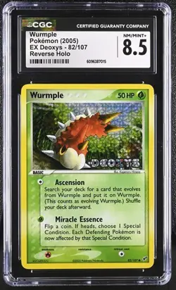 Pokemon Wurmple 2005 EX Deoxys 82/107 CGC 8.5 - Image 1