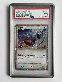 2011 POKEMON CALL OF LEGENDS SHINY RAYQUAZA PSA 9 - Image 1