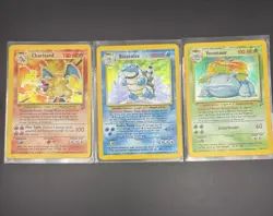 Pokemon Big 3 Base Set II Charizard, Blastoise, Venasaur Holo HP - Image 1