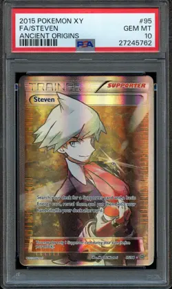 Steven 95/98 - Pokemon XY Ancient Origins Full Art Trainer - PSA 10 - Image 1
