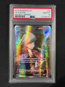 Steven 95/98 - Pokemon XY Ancient Origins Full Art Trainer - PSA 10 - Image 3