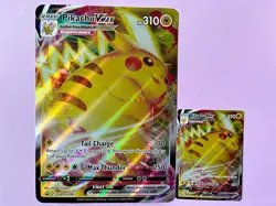 2 CROWN ZENITH POKEMON PIKACHU VMAX SWSH86 BOTH JUMBO & STANDARD SIZE- NM/M - Image 1