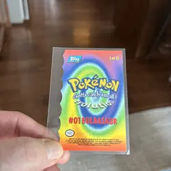 1999 Topps Pokemon Evolution Blue Bulbasaur Die Cut 1 of 12 - Image 2