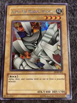 Alpha the Magnet Warrior Secret Rare Duelist of the Roses DOR-001 - NM - Image 1