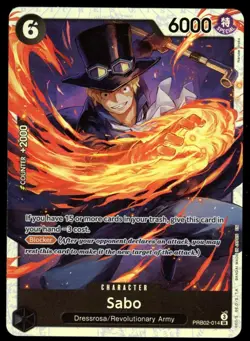 Sabo PRB02-014 SR One Piece CCG Premium Booster The Best Vol 2 English NM - Image 1