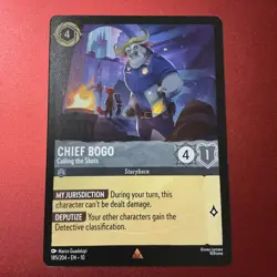 Disney Lorcana Whispers in the Well Chief Bogo-Calling the Shots 185/204 NM Reg - Image 1
