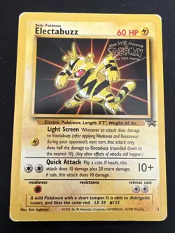Wizards of the Coast Black Star Promo Pokemon Card Lot: Electabuzz #2 x4 Kids WB - Image 2