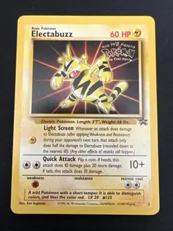 Wizards of the Coast Black Star Promo Pokemon Card Lot: Electabuzz #2 x4 Kids WB - Image 4