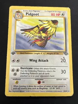 1st Edition Jungle Vintage Pokemon 5 Card Lot: Pidgeot Lickitung Rhydon Rhyhorn - Image 2