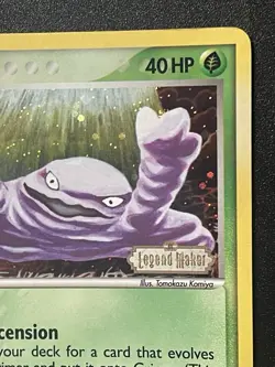 Grimer 54/92 Legend Maker Pokemon Card Moderately Played Stamped reverse holo - Image 2