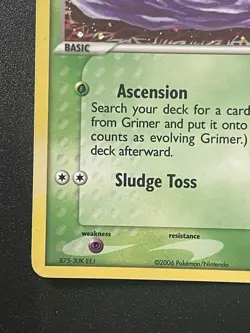 Grimer 54/92 Legend Maker Pokemon Card Moderately Played Stamped reverse holo - Image 4