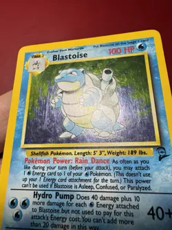 Blastoise 2/130 Holo Rare Base Set 2 Pokemon Card MP - Image 5