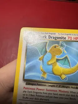 Dark Dragonite 22/82 Non Holo Rare Team Rocket Pokemon Card LP - Image 3