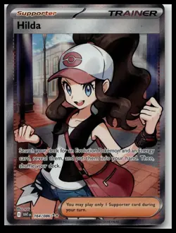 Hilda 164/086 Full Art Ultra Rare White Flare Holo Pokemon TCG Card - Image 1