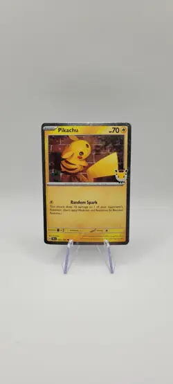Pokemon TCG: Pikachu 051 /162 Stamped 2026 Promo Card- 2026 NM - Image 1