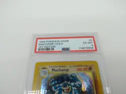 1999 Pokemon Machamp Holo #8 1st Edition PSA 6 Graded Card WOTC Vintage - Image 2