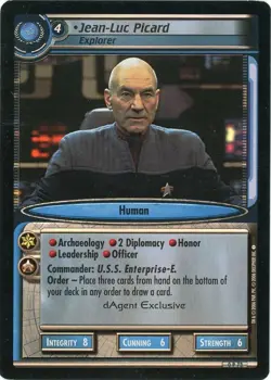 Jean-Luc Picard Star Trek CCG Card 2E IS 268 - Image 1