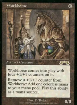 MTG Workhorse - Exodus - Rare - Magic the Gathering - Image 1